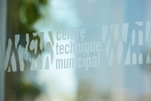 Détail signalétique Centre Technique Muncipal Saint Jean de Védas