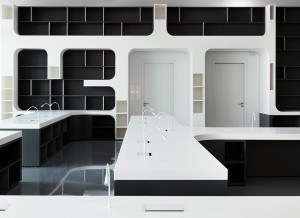 Salle de lecture Pierres Vives Zaha Hadid Stéphane Hof